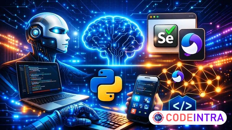 Appium3 & Selenium using Python  from scratch with projects