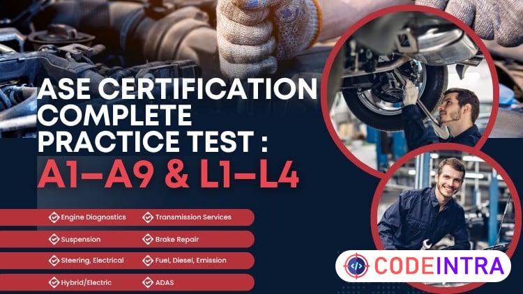 ASE Certification Complete Practice Test : A1–A9 & L1–L4