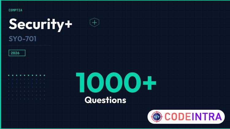 CompTIA Security+ (SY0-701) 1,000+ Practice Questions 2026