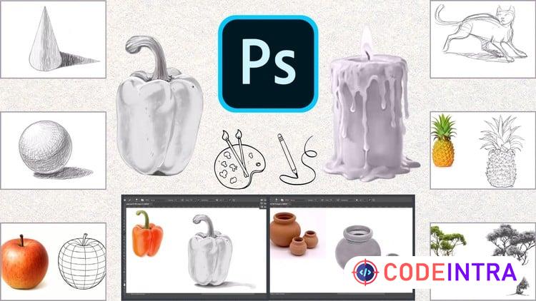 Learn to Draw with Photoshop - Complete Drawing Course - Codeintra