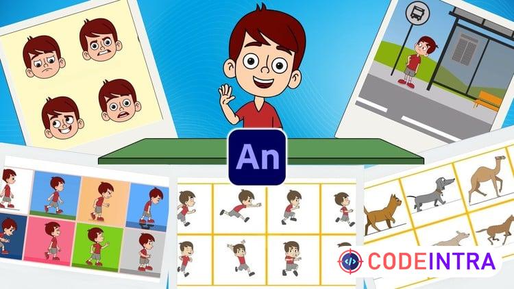 Master 2D Character Animation in Adobe Animate-Advance Level - Codeintra
