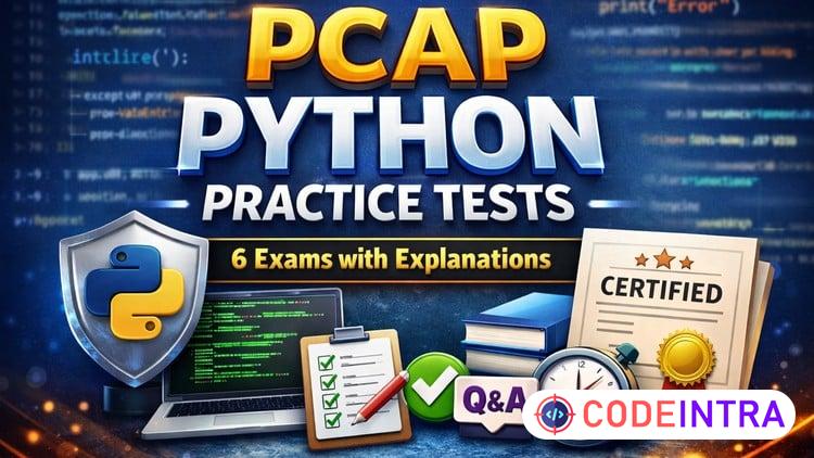 PCAP Python Practice Tests: 6 Exams with Explanations