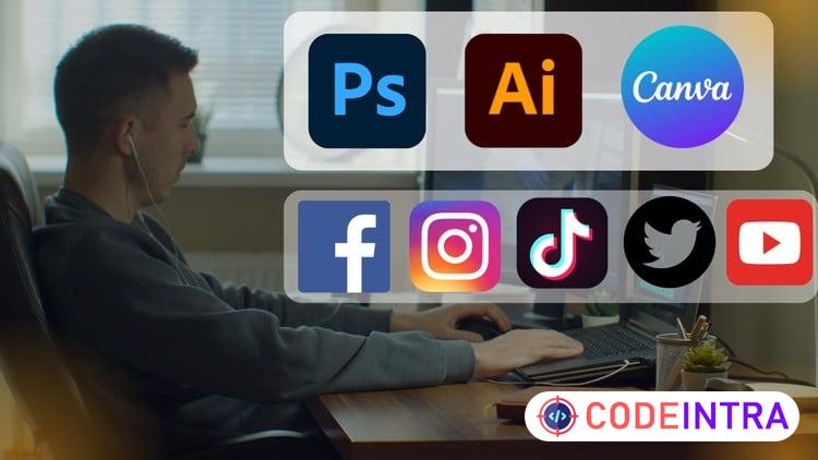 Social Media Graphics Design Masterclass with Adobe & Canva