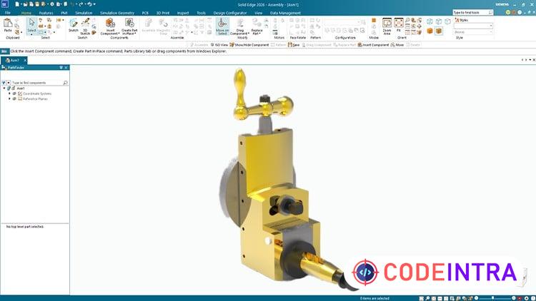 Solid Edge 2026: 3D CAD with Tutorials, Exercises & Projects