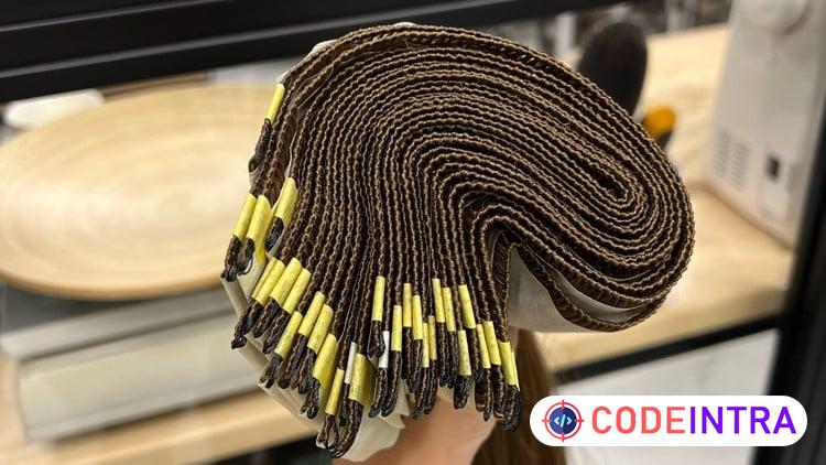 Weft extensions on micro rings