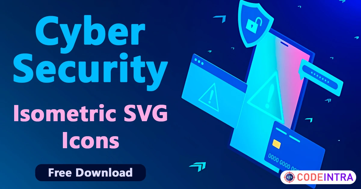 Cyber Security | Isometric SVG Icons - Codeintra