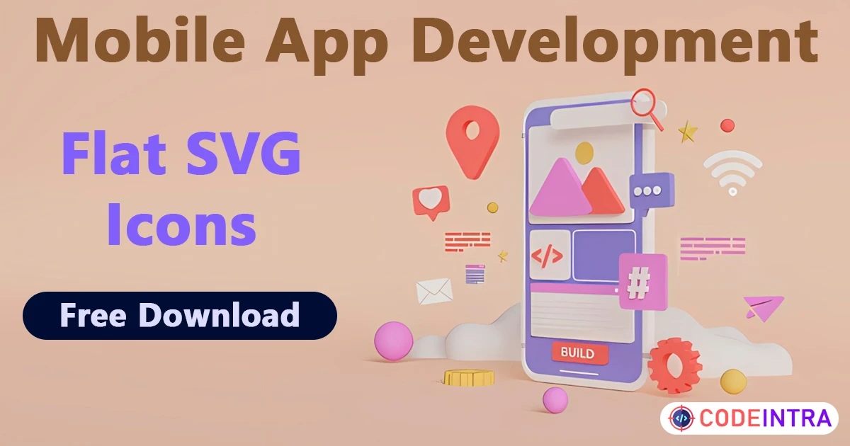 Mobile App Development | Flat SVG Icons - Codeintra