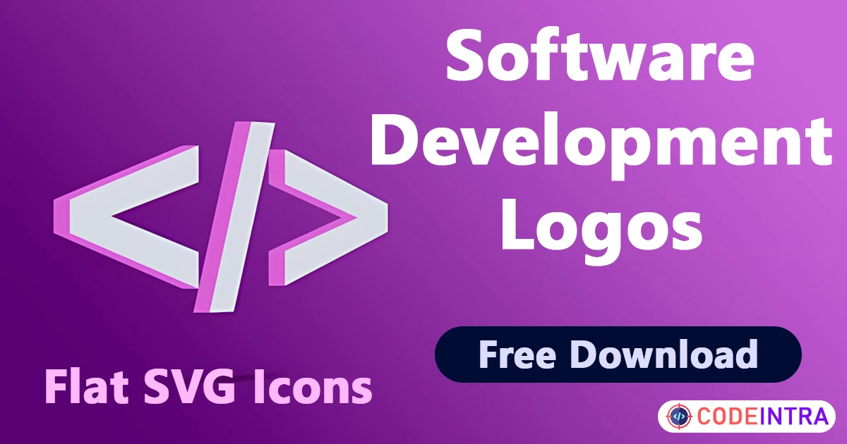 Software Development Logos | Flat Icons - Codeintra