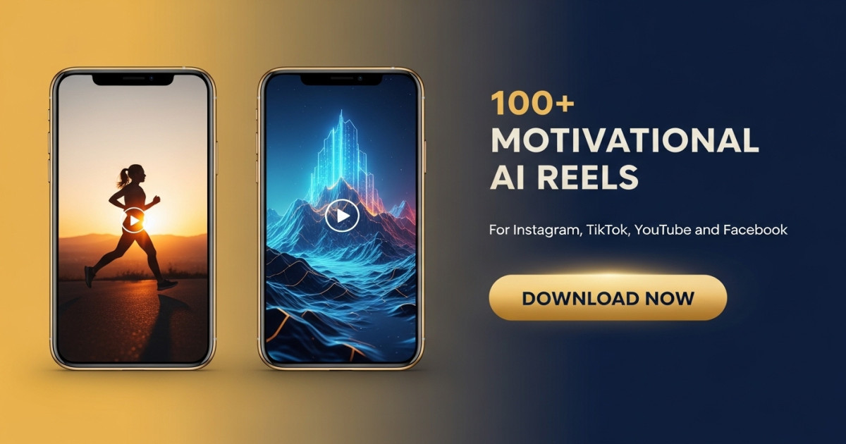 Product featured image 100+ Motivational AI Reels for Instagram, TikTok - Codeintra