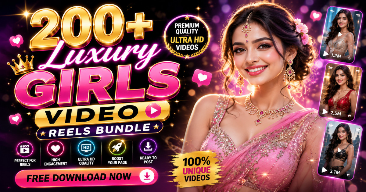 Product featured image 200+ Luxury Girls Video Reels for Instagram, Facebook, and Social Media - Codeintra