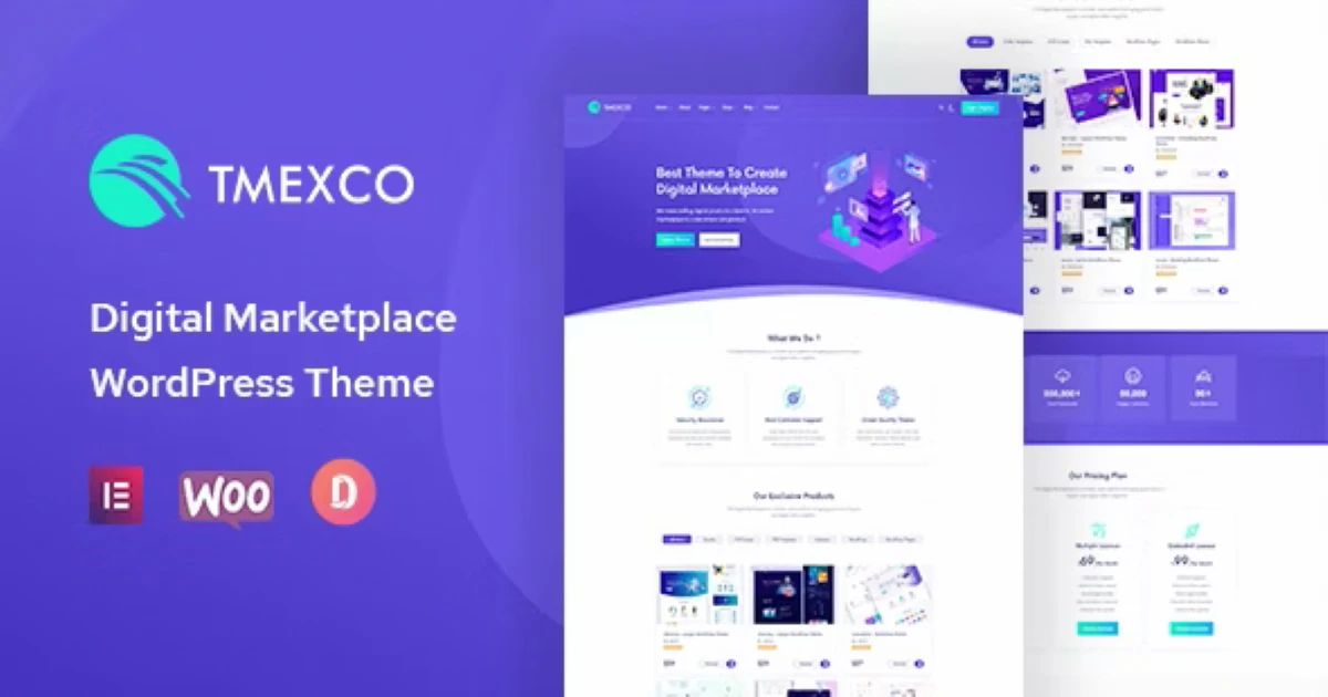 Premium Tmexco - Digital Marketplace WooCommerce Theme - Codeintra