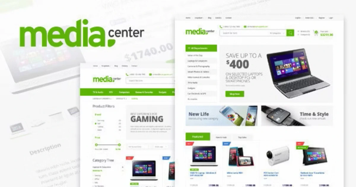 MediaCenter - Electronics Store WooCommerce Theme - Codeintra