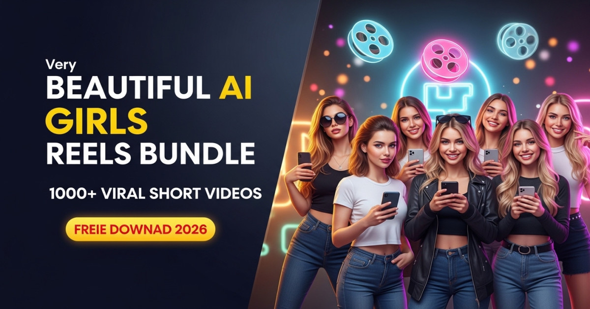 Product featured image Beautiful Women AI Video Reels Bundle - Codeintra