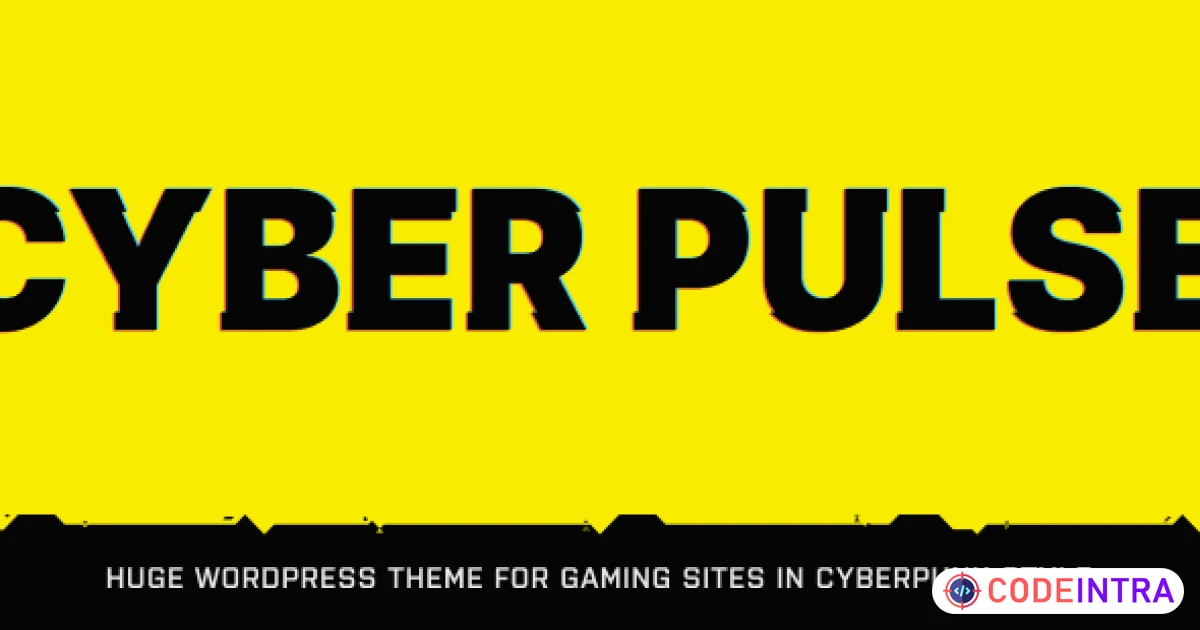 Product featured image CyberPulse - Gaming & eSports Theme for WordPress - Codeintra