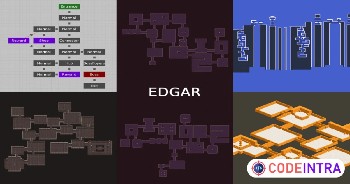 Edgar Pro - Procedural Level Generator | Utilities Tools | Unity Assets - Codeintra