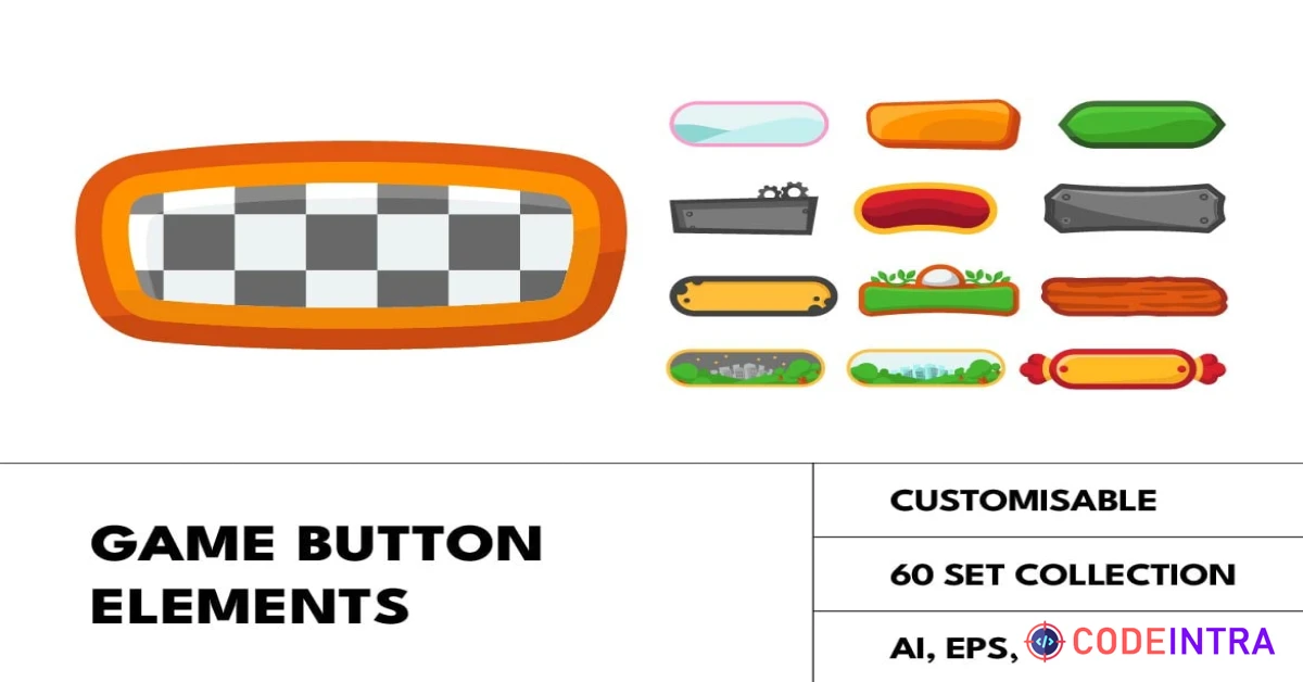 Product featured image Game Button Elements - Codeintra