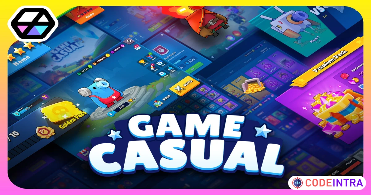 GUI Pro - Casual Game | 2D GUI | Unity Assets - Codeintra