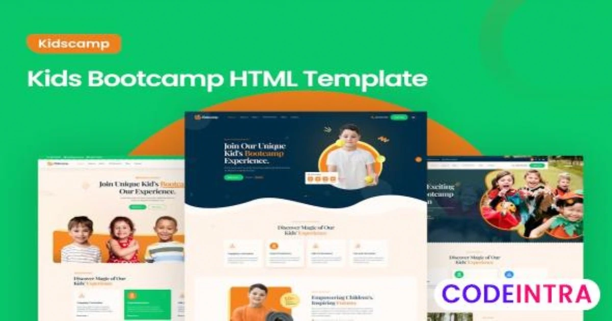 Kidscamp - Kids Bootcamp Activities HTML Template - Codeintra