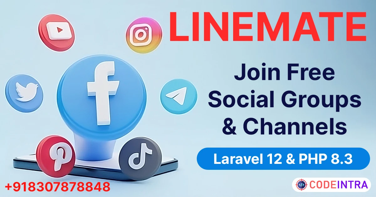 Product featured image Linemate - Join Social Media Groups & Channels Laravel 12 Script - Codeintra