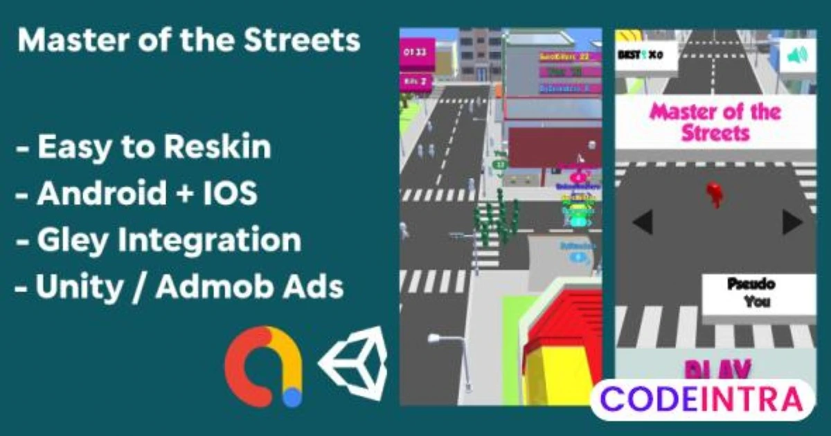 Master of the Streets 3D Unity Game
 - Codeintra