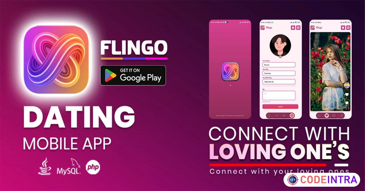 Product featured image Modern Dating App Android Studio Source Code - Codeintra