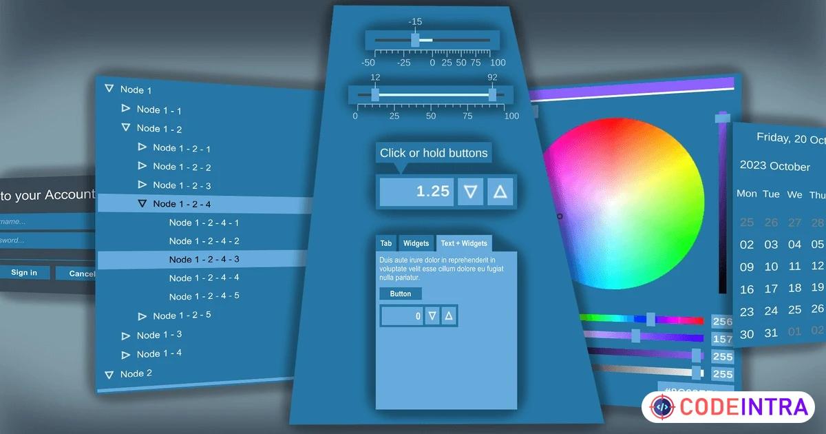 New UI Widgets | GUI Tools | Unity Assets - Codeintra