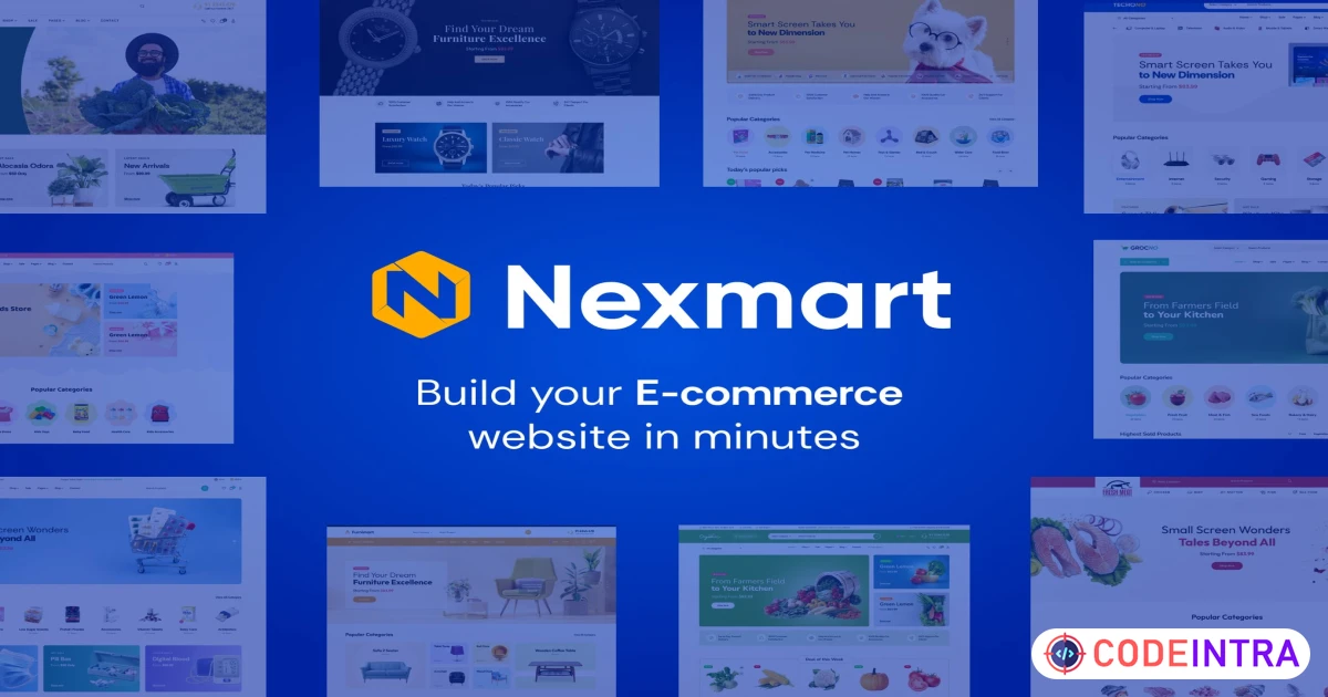Product featured image Nexmart - Multipurpose eCommerce HTML Template - Codeintra