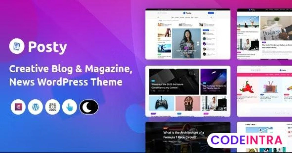 Posty - News Magazine WordPress Theme - Codeintra