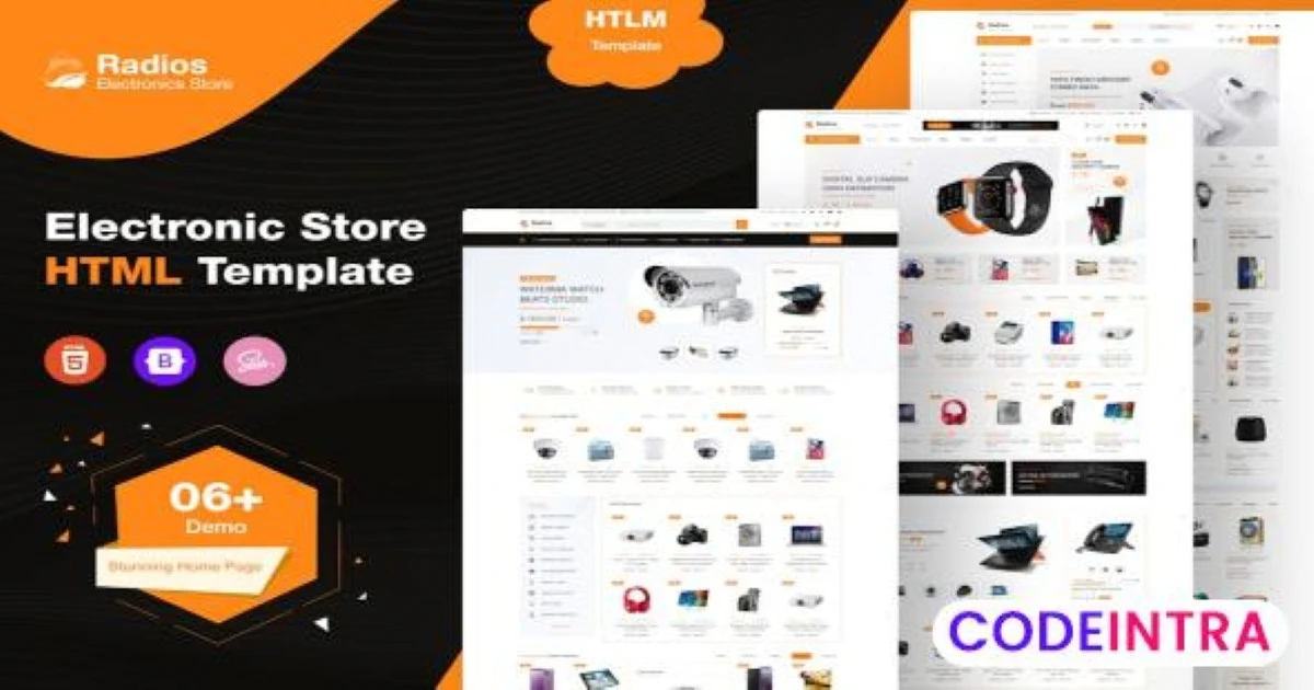 Radios - Electronics eCommerce HTML Template - Codeintra