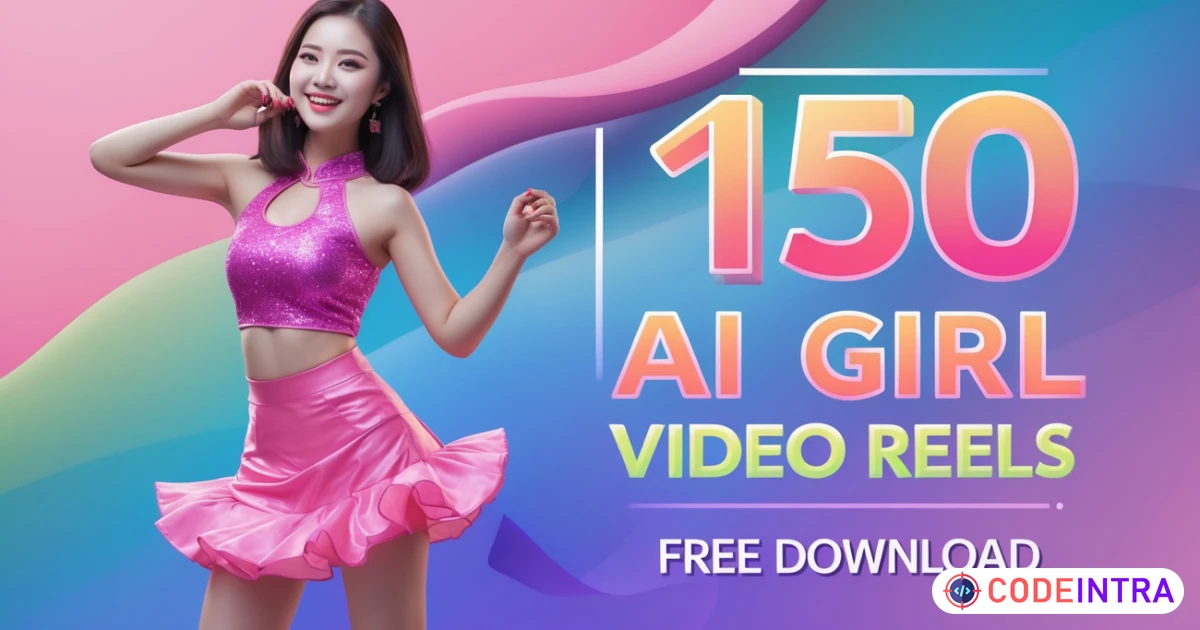 Realistic 150 Cute Girl Dance AI-Generated Video Reels for Social Media Monetization - Codeintra