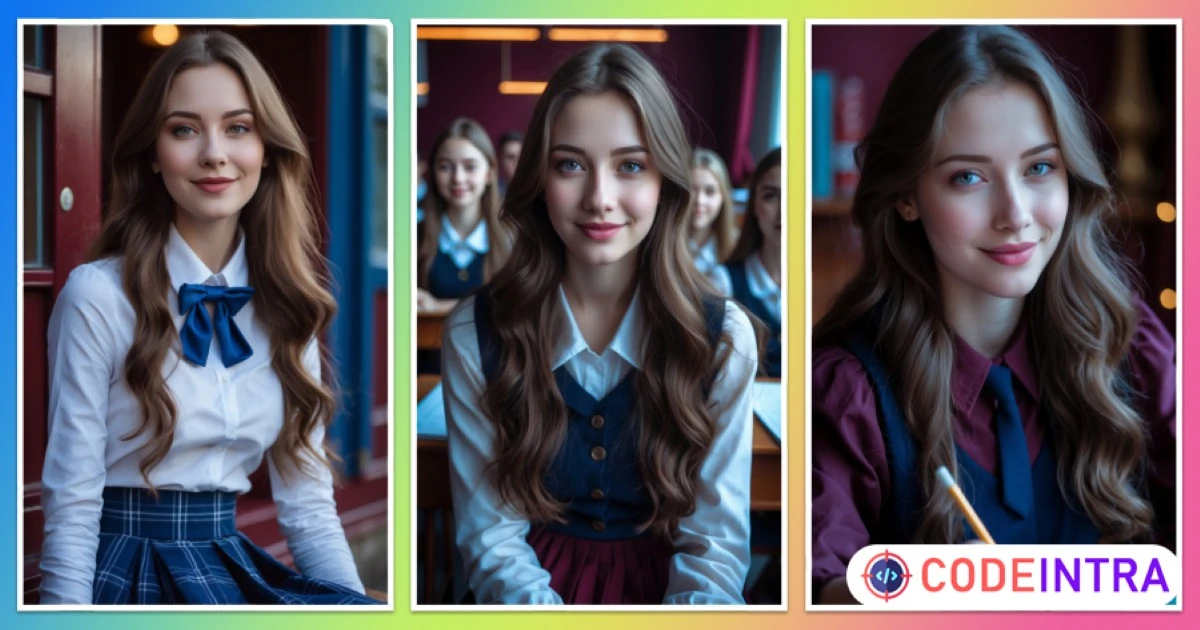 Product featured image Russian School Luxury Girls AI Image Pack – 100+ HD Images with NSFW Content, Banners & Profiles - Codeintra