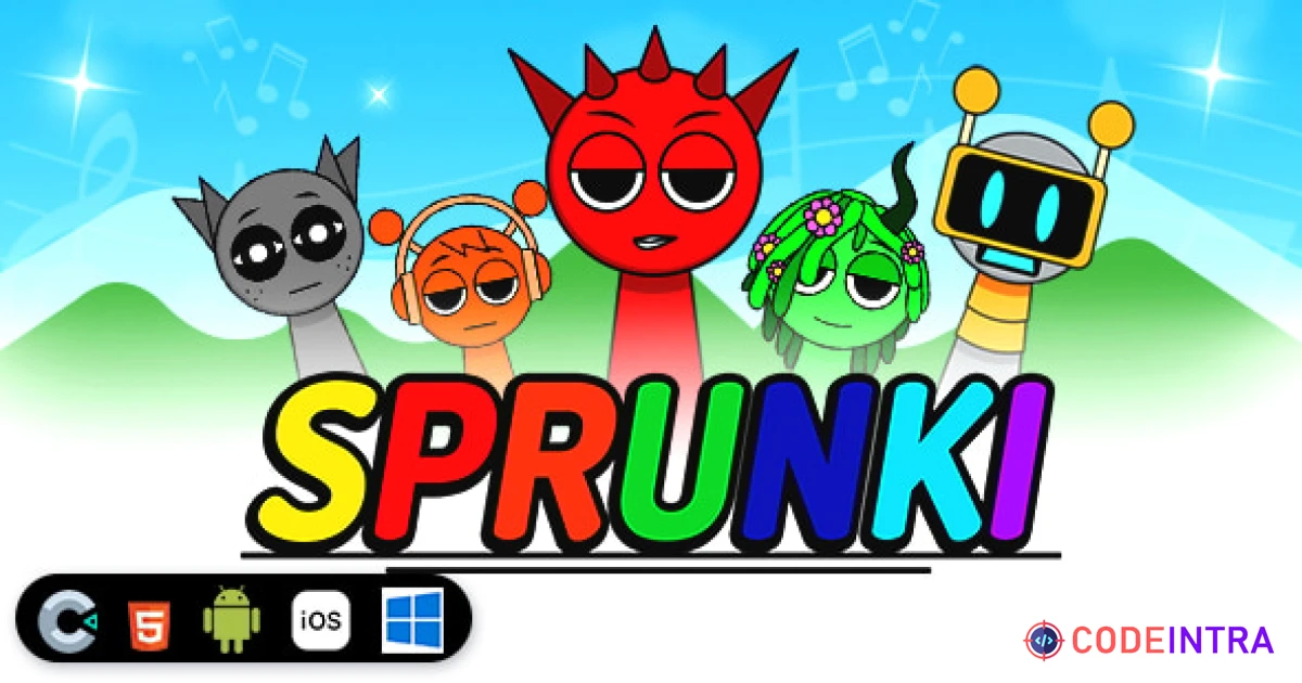 Product featured image Sprunki [ Construct 3 , HTML5 ] - Codeintra