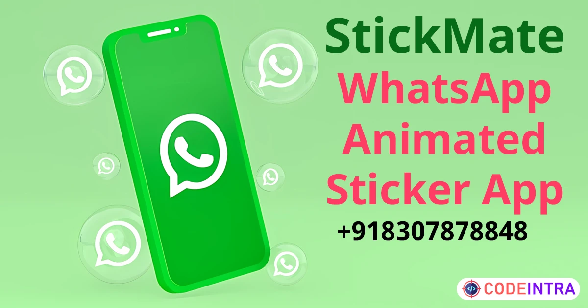 Product featured image StickMate WhatsApp Sticker App Source Code - Codeintra