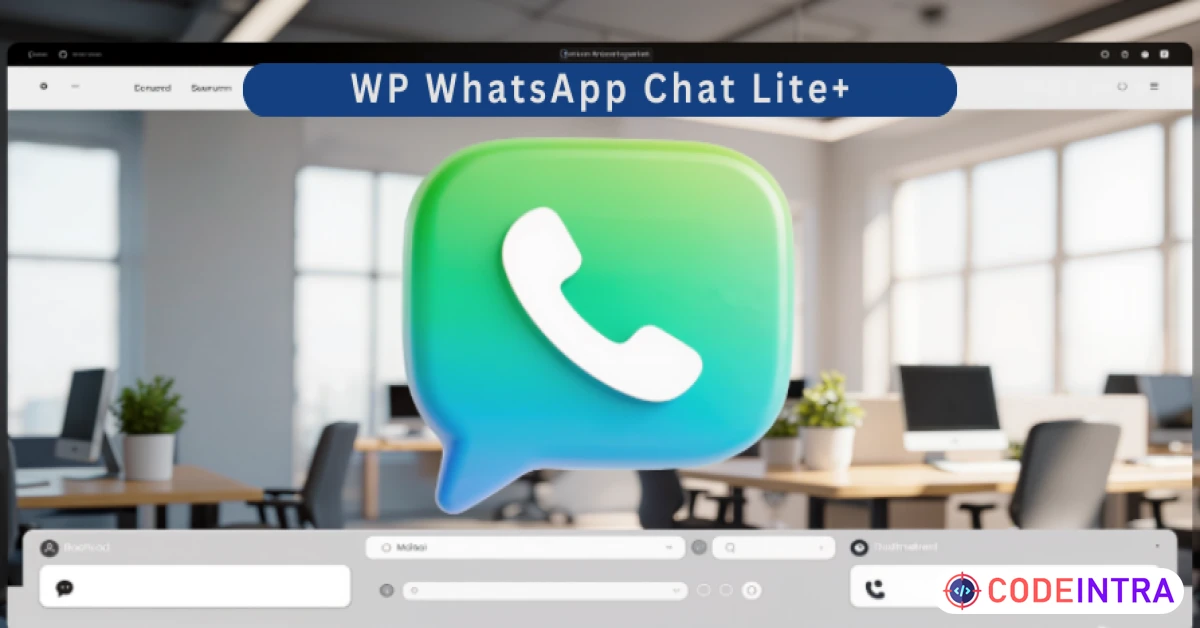 Product featured image WP WhatsApp Chat Lite+ | Customizable Floating Chat Button & Instant Customer Support Plugin - Codeintra