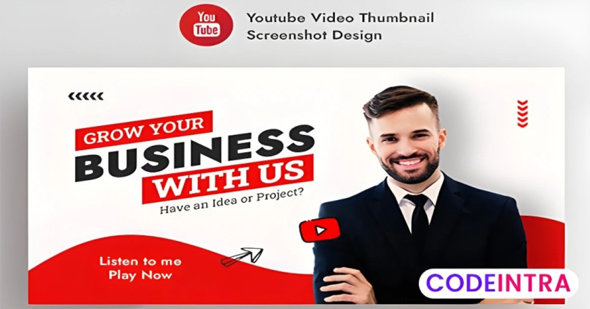 YouTube Thumbnail Corporate & Business Marketing PSD - Codeintra