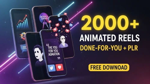 2000+ Animated Reels Done-For-You PLR Videos Pack
