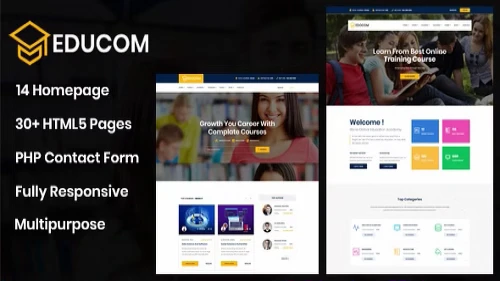 Educom - Education and LMS Template Highly SEO Friendly