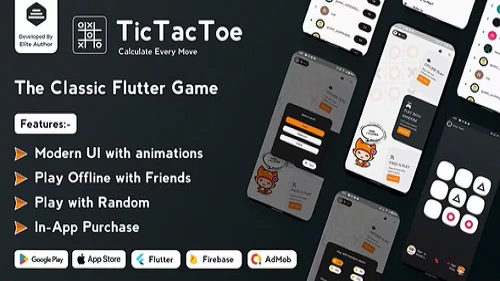 Tic Tac Toe - The Classic Flutter Tic Tac Toe Game