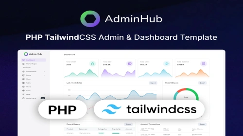 AdminHub- PHP Tailwind Admin & Dashboard Template