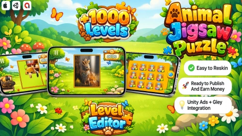 Animal jigsaw puzzle - Unity Mobile Game
