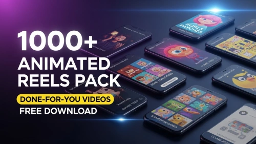 Animated Reels Content Pack – Done-For-You PLR Videos