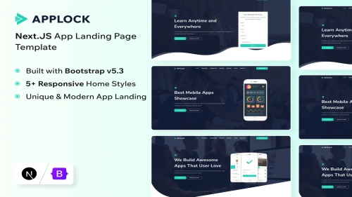 Applock - Next.JS 15 App Landing Page Template