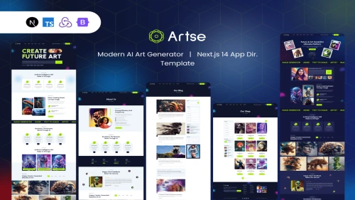 Artse-AI Art Generator Next js Template