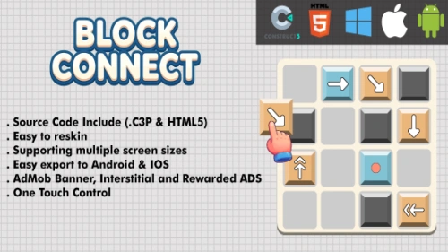 Block Connect Puzzle - HTML5 Game (Construct 3)