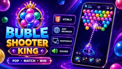 Buble Shooter King – Endless HTML5 Bubble Shooter Game