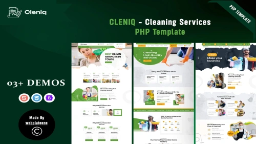 Cleniq - Cleaning Services PHP Template