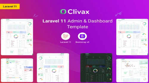 Clivax - Laravel 11 Admin & Dashboard Template