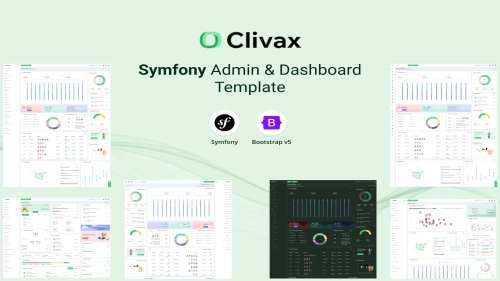 Clivax - Symfony Admin & Dashboard Template