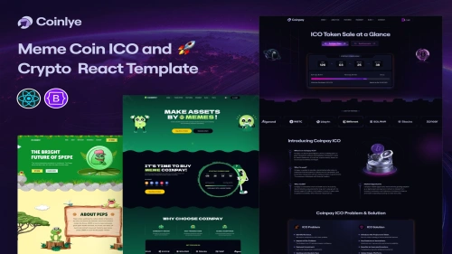 Coinlye - Meme coin ICO & Crypto React Template