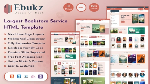 Ebukz - eBooks & Reading Shop HTML Template